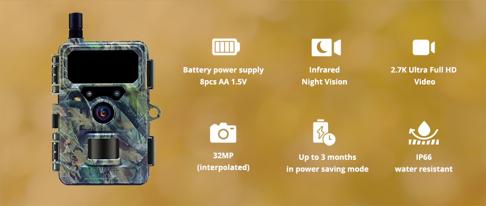 Wachman Discovery4G Kaamera Looduse Jälgimiseks